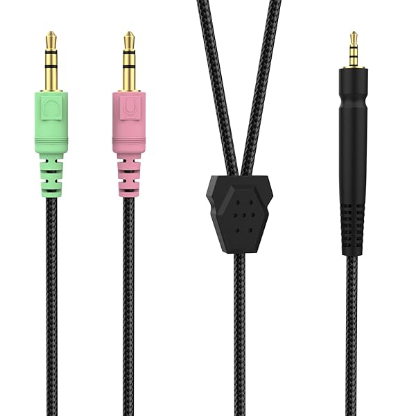 GSP 600 Replacement UNP PC Cable for Sennheiser Game Zero, ONE, 373D & More - 6.6ft Compatible Gaming Headset Cable
