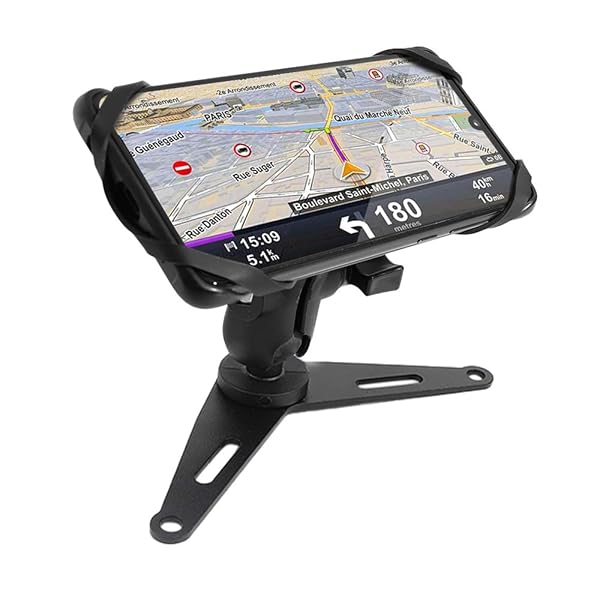 GUAIMI Motorcycle Magnetic Phone Mount Holder for Kawasaki Ninja 400 2018 to 2020 Handlebar Attachment Bracket