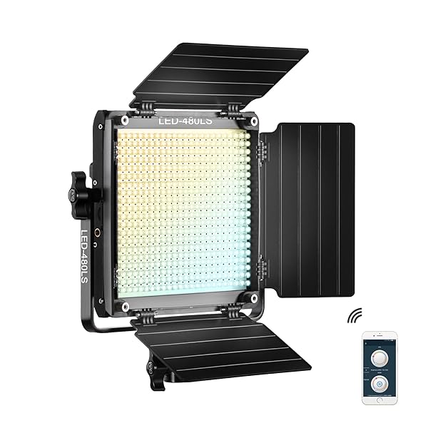 GVM Bi-Color LED Video Lights with APP Control Variable CCT 2300K-6800K Brightness Digital Display for Studio Shooting CRI97 TLCI97
