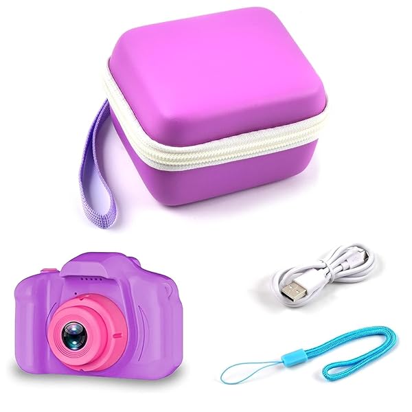 GWCASE Purple Camera Case for Seckton MAVOKIS ZUODUN YEEHAO HOOMOON Goopow GREENKINDER Kids Digital Cameras Holder Box Only - Image 5