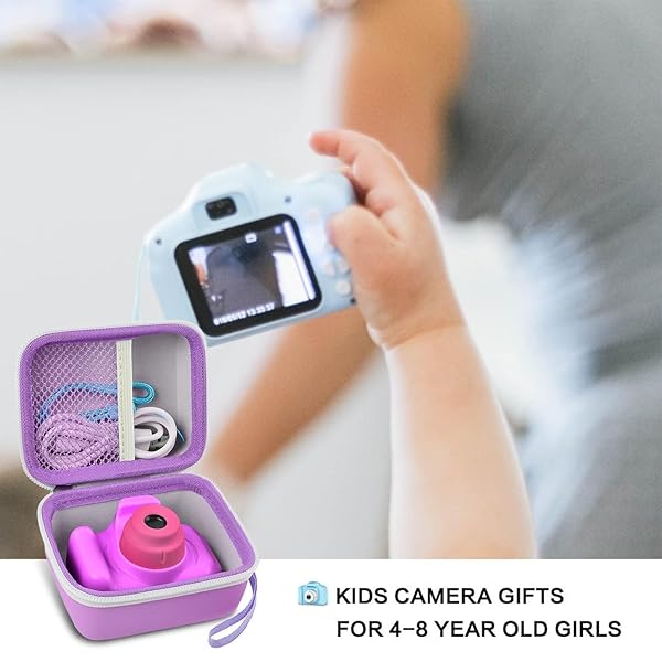 GWCASE Purple Camera Case for Seckton MAVOKIS ZUODUN YEEHAO HOOMOON Goopow GREENKINDER Kids Digital Cameras Holder Box Only - Image 8