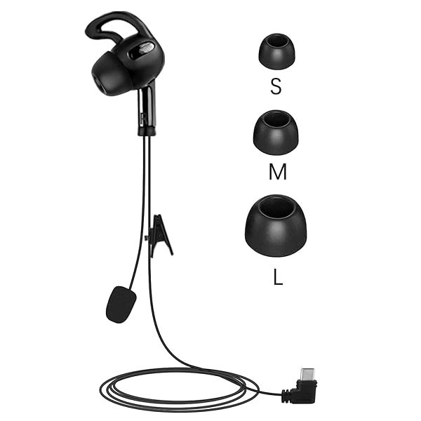 GaiRen 2 Pack USB Type C Ear Referee Earphone Headset Earpiece for V6 V4 Soccer Football Coach Intercom Radio - Image 8
