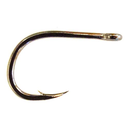 Buy Gamakatsu C14S Glo Bug 2X Strong Fly Hooks - Pack of 25 (Black, Size 12) for Ultimate Fishing Performance