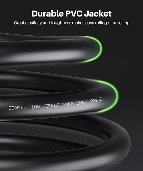 GearIT 100ft DMX to DMX Stage Lighting Cable 2-Pack - XLR Compatible for DJ, LED Lights, Mic Mixer & Studio Use - Image 4