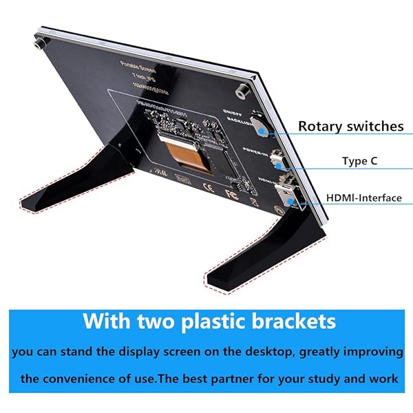 GeeekPi 7 Inch IPS LCD Display for Raspberry Pi 5 4B 3B Plus Portable HDMI Monitor 1024x600 Free Driver Compatible with Windows - Image 5