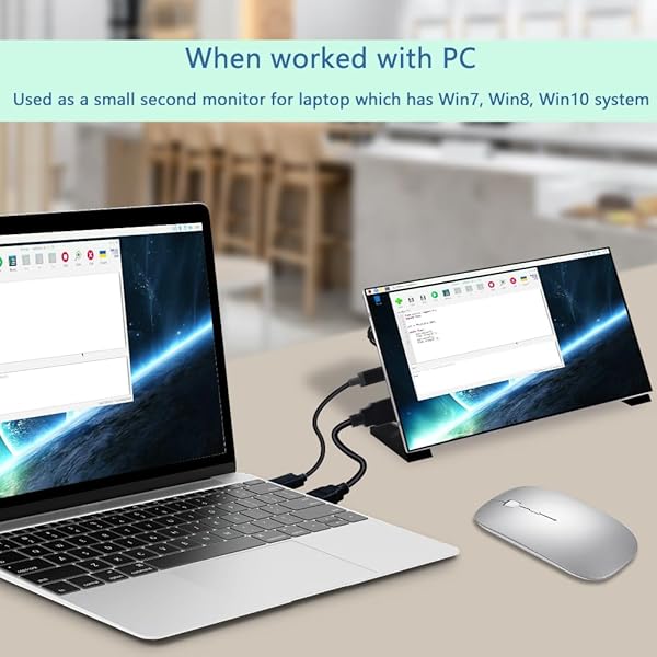 GeeekPi 7 Inch IPS LCD Display for Raspberry Pi 5 4B 3B Plus Portable HDMI Monitor 1024x600 Free Driver Compatible with Windows - Image 10