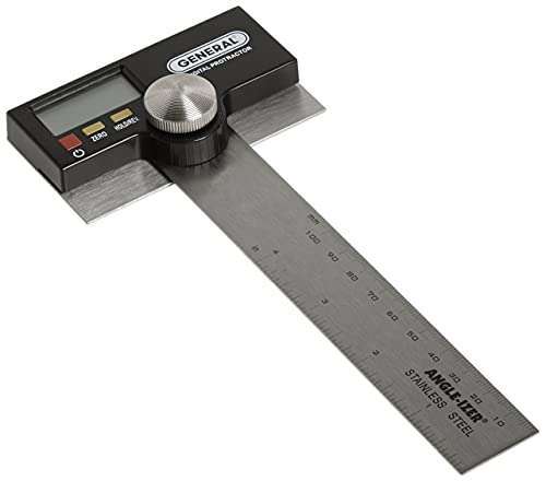 General Tools General Tools 1702 Digital Protractor: 6-Inch Stainless Steel Pivoting Arm for Precision Measurements