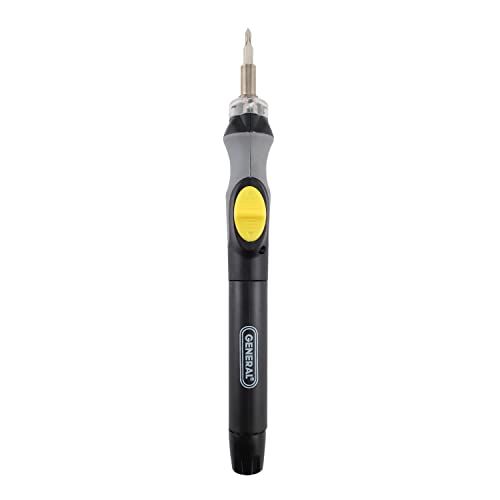 General Tools Cordless Lighted Precision Screwdriver #502 - Super-Torque Drive for DIY & Electronics