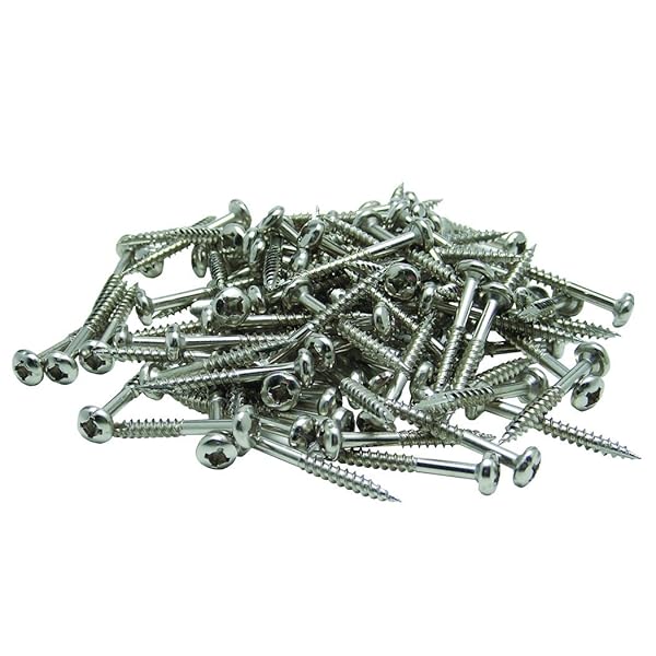 Buy General Tools Pack Pocket Hole Screws #8498 - 1-1/4 Inch, 100-Pack, #8 Fine for Durable Woodworking Projects