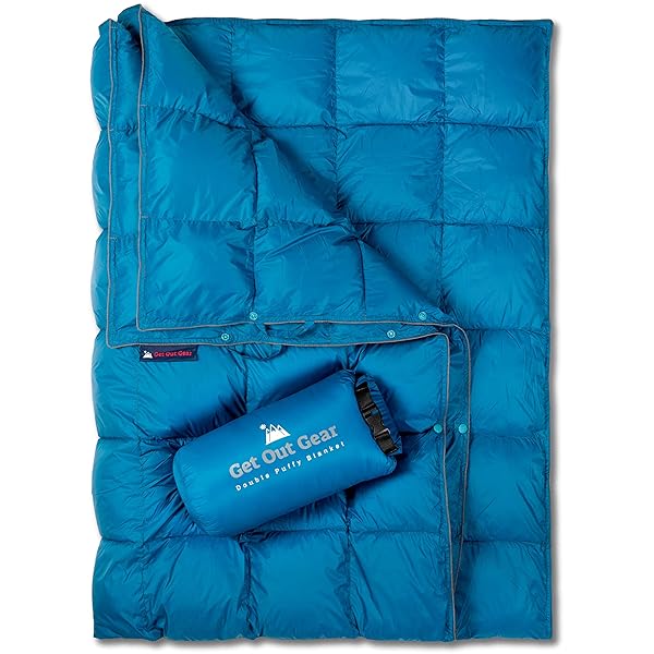 Get Out Gear Double Puffy Camping Blanket: Lightweight, Warm & Water-Resistant for Outdoor Adventures