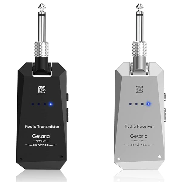 Getaria Wireless Guitar Transmitter Receiver Set 58GH 4 Channel System for Electric Bass Cordless Amplifier Guitar Cable Jack - Image 2