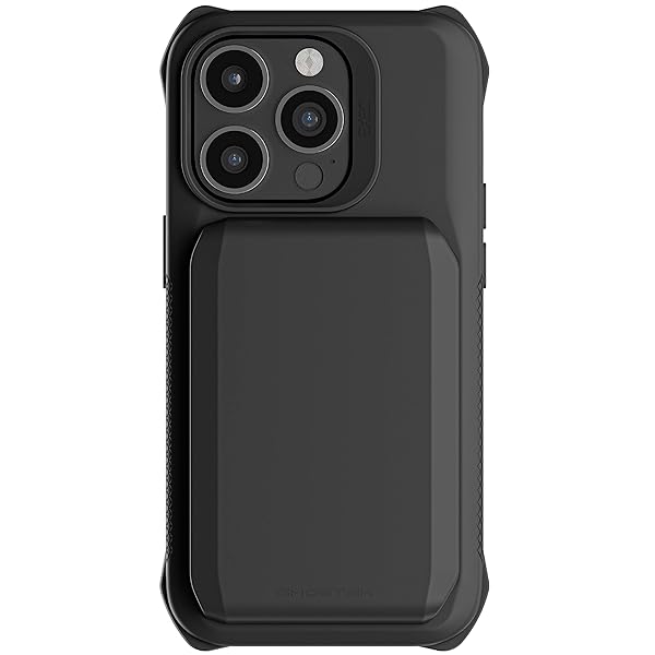 Ghostek EXEC iPhone 14 Pro Case Wallet with MagSafe Magnetic Card Holder Compatible with Accessories and Chargers Black