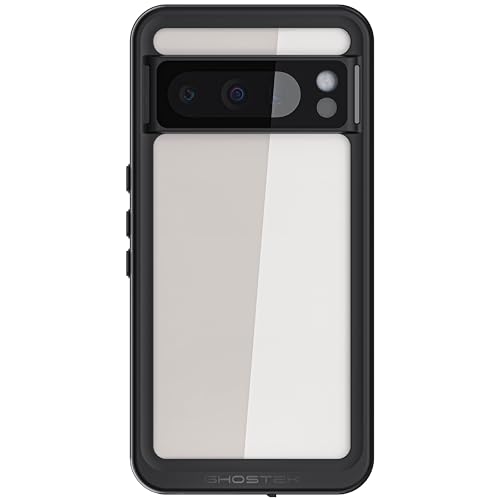 Ghostek Nautical Slim Waterproof Case for Google Pixel 8 Pro with Screen and Camera Protector Compatible with Wireless Charging Clear 6.7 Inch