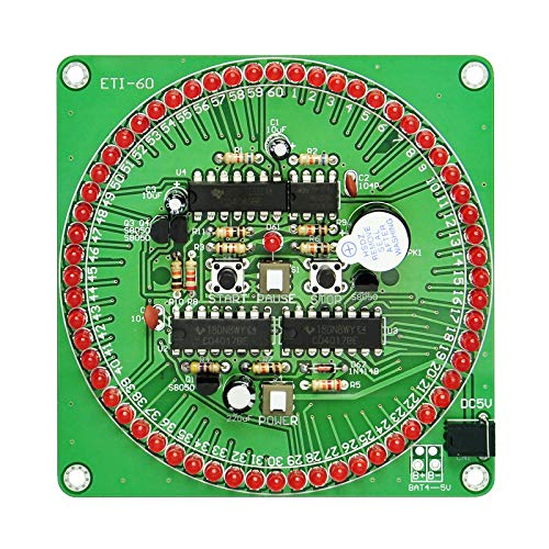 DIY Gikfun 60s Electronic Timer Kit for Arduino - Soldering Practice with 61 Red LEDs EK1904