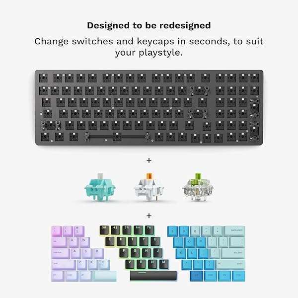 Glorious GMMK 2 Gaming Keyboard: Hotswap Cherry MX Linear Switches, RGB, Double Shot Keycaps - Perfect for PC Setup! - Image 2