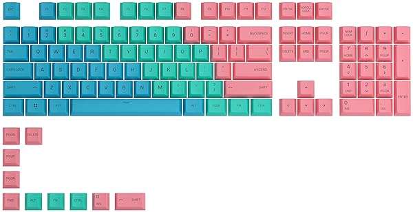Glorious GPBT Pastel Dye Sublimated Keycaps - 114 Thick PBT Set for Full Size & TKL Mechanical Keyboards - Image 2