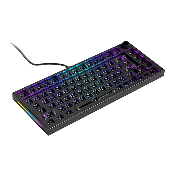 Glorious GMMK PRO 75% Barebones Keyboard: Customizable RGB TKL Gaming Frame, 5-Pin Switch Support