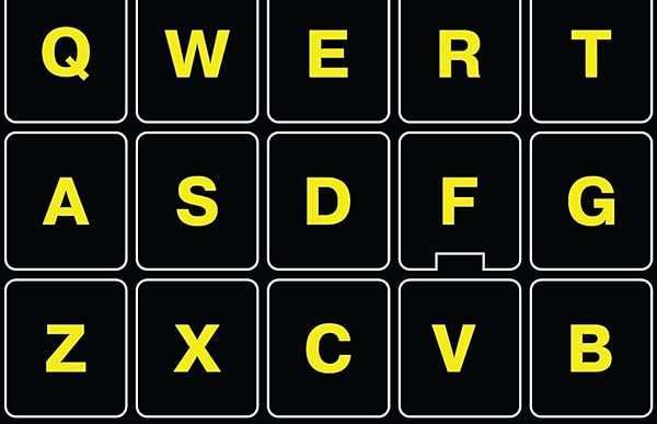 Glowing Reflective Fluorescent Keyboard Stickers for US Lettering - Enhance Your Typing Experience!