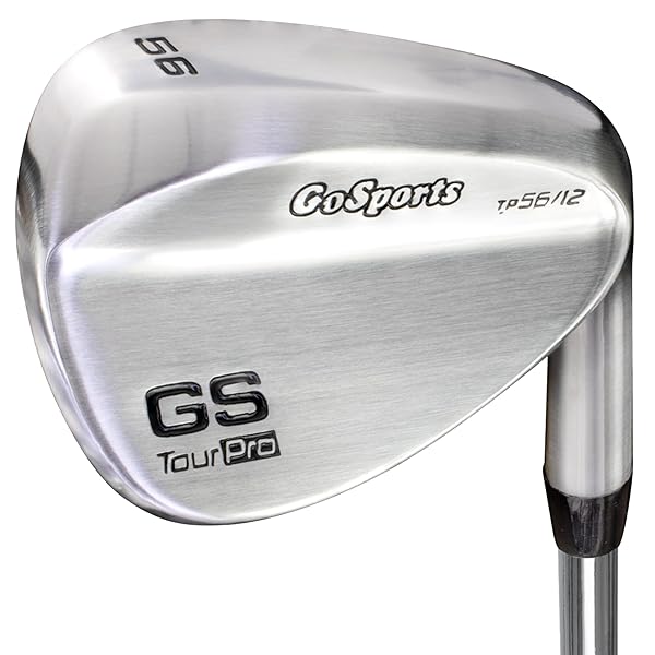 GoSports Tour Pro Golf Wedges Set: 52 Gap, 56 Sand & 60 Lob Wedge in Satin/Black Finish for Right-Handed Golfers