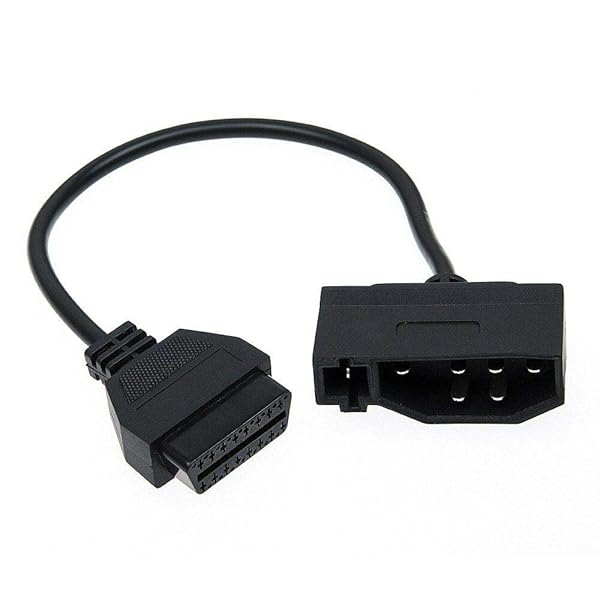 Goliton 7 Pin Male OBD1 to OBD2 16 Pin Diagnostic Adapter Cable for Ford EFI Compatibility