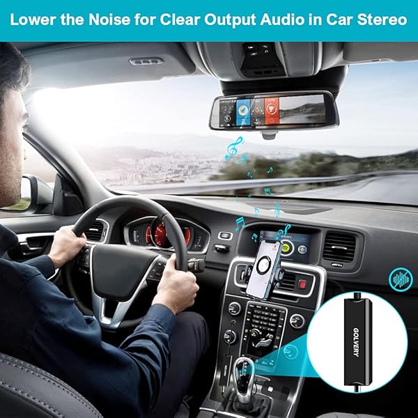 Golvery Ground Loop Noise Isolator: Eliminate Humming & Buzzing in Car Audio, Home & PC Stereo Systems - Image 5