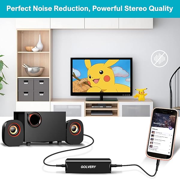 Golvery Ground Loop Noise Isolator: Eliminate Humming & Buzzing in Car Audio, Home & PC Stereo Systems - Image 8