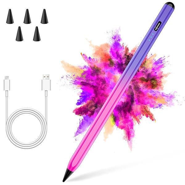 Stylus Pen for iPad 2018-2025 with Palm Rejection, Faster Charge,Tilt Sensitivity iPad Pencil Compatible with A16 10th 9th 8th 7th 6th,Pro 11 12.9