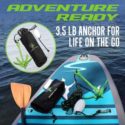 Gradient Fitness Kayak Anchor: Perfect for Paddle Boards, Canoes, Jet Skis & Small Boats - Complete Anchor Kit - Image 4