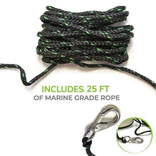 Gradient Fitness Kayak Anchor: Perfect for Paddle Boards, Canoes, Jet Skis & Small Boats - Complete Anchor Kit - Image 8
