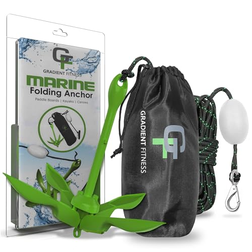Gradient Fitness Kayak Anchor: Perfect for Paddle Boards, Canoes, Jet Skis & Small Boats - Complete Anchor Kit - Image 2