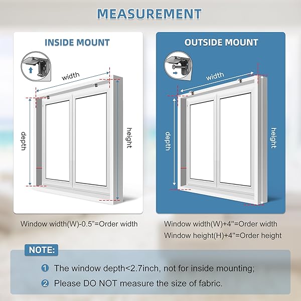 Grandekor Motorized Roller Shade Remote Control 100% Blackout Electric Blinds Cordless Window Shades for Bedroom Living Room Office White 30x72 - Image 5