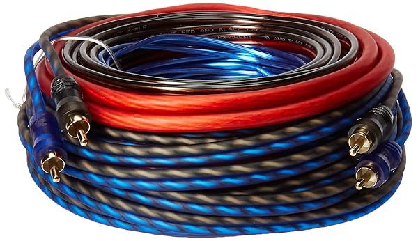 Gravity GR-KIT8R 8 Gauge Amplifier Installation Kit: High-Performance RCA & Speaker Wire