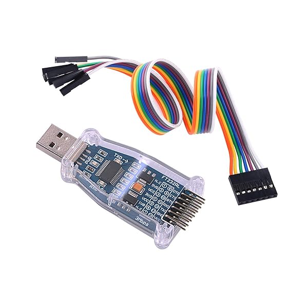 Green Utech USB to TTL UART Adapter 5V 3.3V 1.8V 2.5V FT232RL Connector Converter for Easy Serial Communication