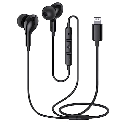 Guguearth Buy Guguearth Lightning Headphones for iPhone - MFi Certified Magnetic Earbuds with Mic for iPhone 14, 13, 12, 11 Pro Max & More