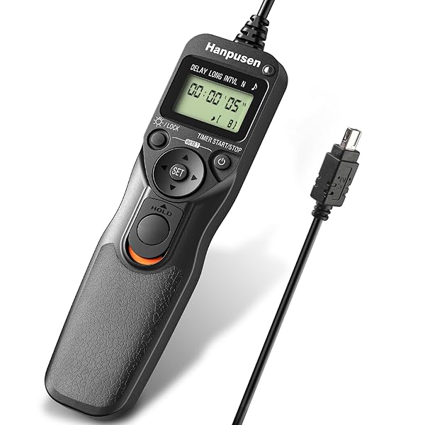 Hanpusen HANPUSEN Camera Timer Remote Shutter Release for Nikon Df, Z7, Z6, D750 & More - Perfect for Time Lapse Photography