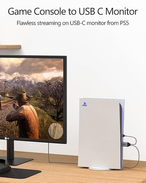 4K60Hz HDMI to USB-C Adapter Cable 6.6FT - Compatible with PS5, Xbox, Steam Deck, Nreal Air & More - Image 7