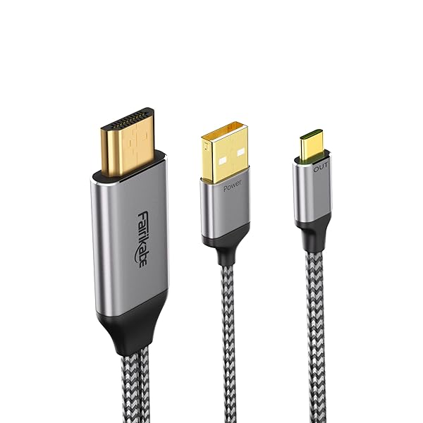 4K60Hz HDMI to USB-C Adapter Cable 6.6FT - Compatible with PS5, Xbox, Steam Deck, Nreal Air & More - Image 2