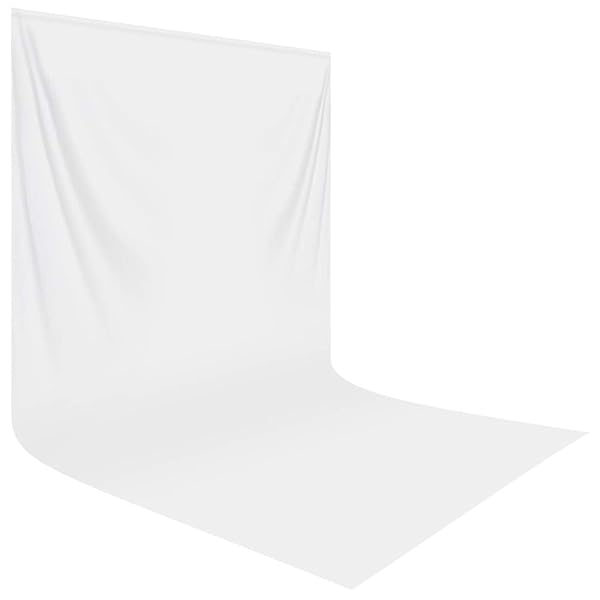 HEMMOTOP HEMMOTOP 10x20 ft White Photo Backdrop - Seamless Background for Photography & Video Recording