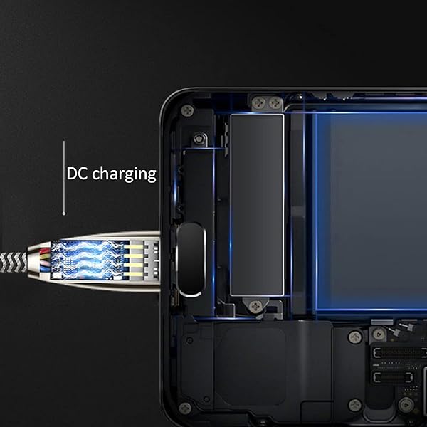 HLDInie USB Type C Dual Audio & Charging Adapter - 2 in 1 Aux Cable for Headphones (Black) - Image 5