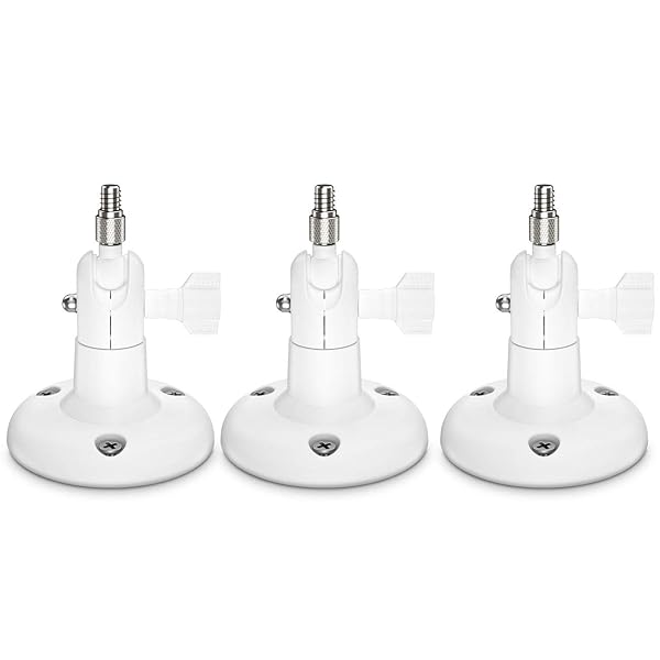 HOLACA Security Wall Mount for eufyCam Wyze Cam Arlo and Ring Cameras 3-Pack White