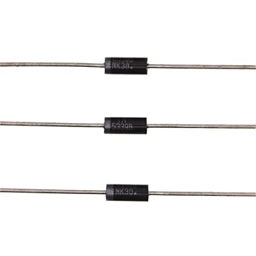 HUABAN 10 Pieces 1N5339B 1N5339 Power Zener Diode 5W 5.6V DO-15(CASE17-02) Axial Diodes 5 Watt 5.6 Volt