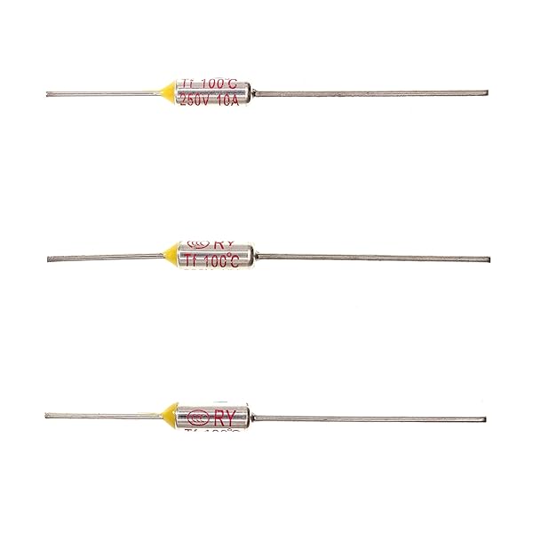 HUABAN HUABAN 10 Pieces Metal Temperature Thermal Fuse RY100 100 ? 212 ? 10A 250V
