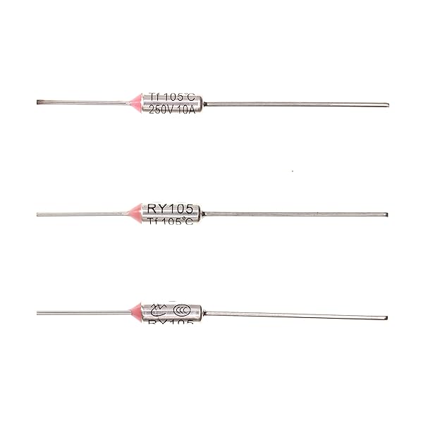 HUABAN HUABAN 10 Pieces Metal Temperature Thermal Fuse RY105 105 ? 221 ? 10A 250V
