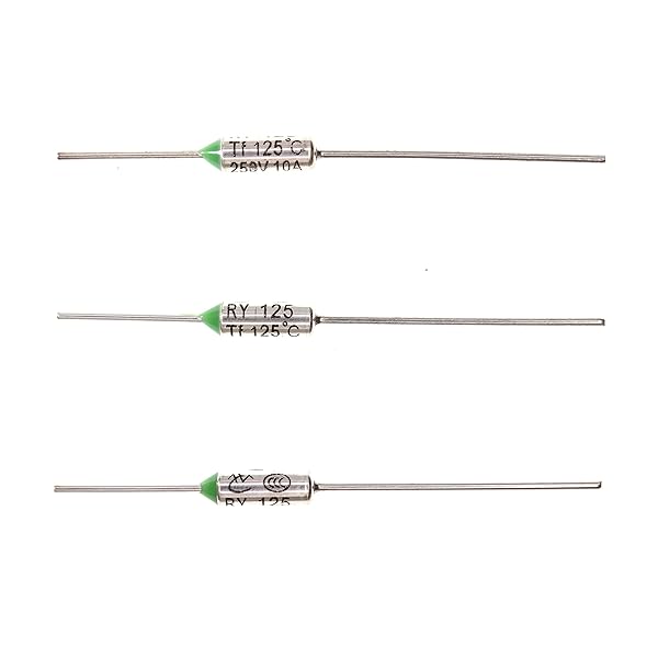 HUABAN 10 Pieces Metal Temperature Thermal Fuse RY125 125 ? 257 ? 10A 250V