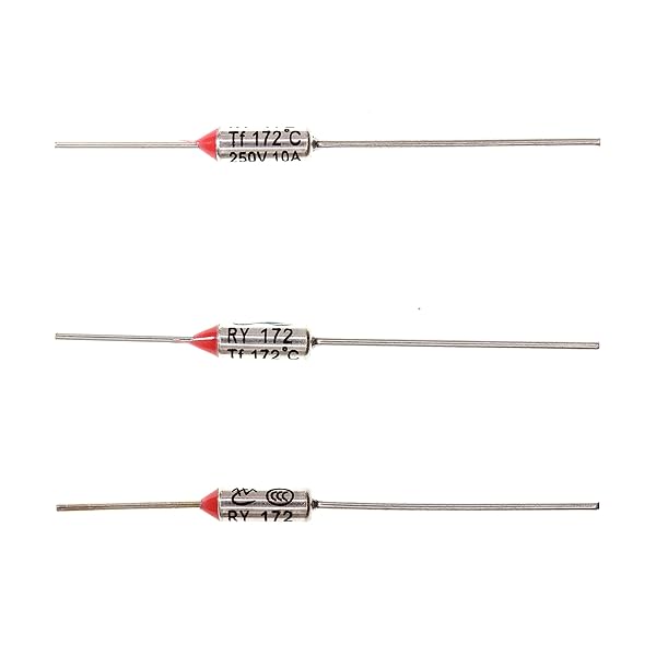 HUABAN 10 Pieces Metal Temperature Thermal Fuse RY172 172 ? 341.6 ? 10A 250V