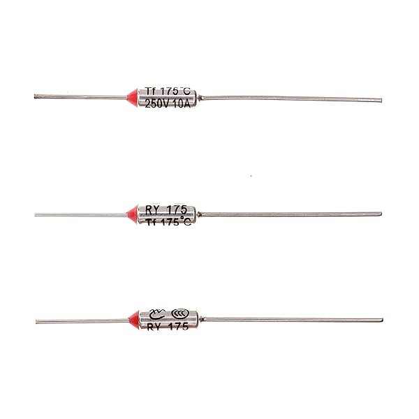 HUABAN HUABAN 10 Pieces Metal Temperature Thermal Fuse RY175 175 ? 347 ? 10A 250V
