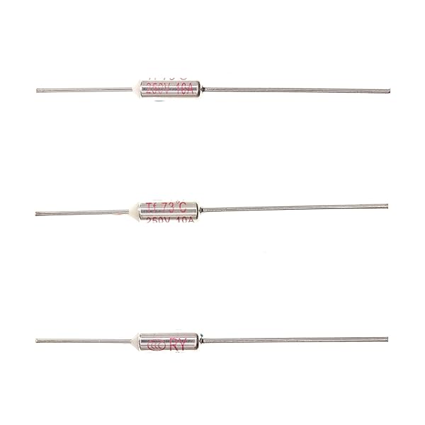 HUABAN 10 Pieces Metal Temperature Thermal Fuse RY73 73 ? 163.4 ? 10A 250V