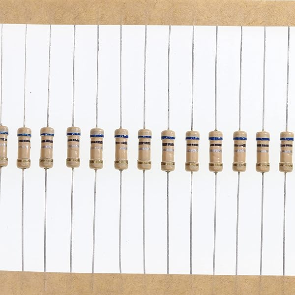 HUABAN 100 Pieces 0.5 Watts 1 2W 0R68 0.68 Ohm 5% Carbon Film Resistor