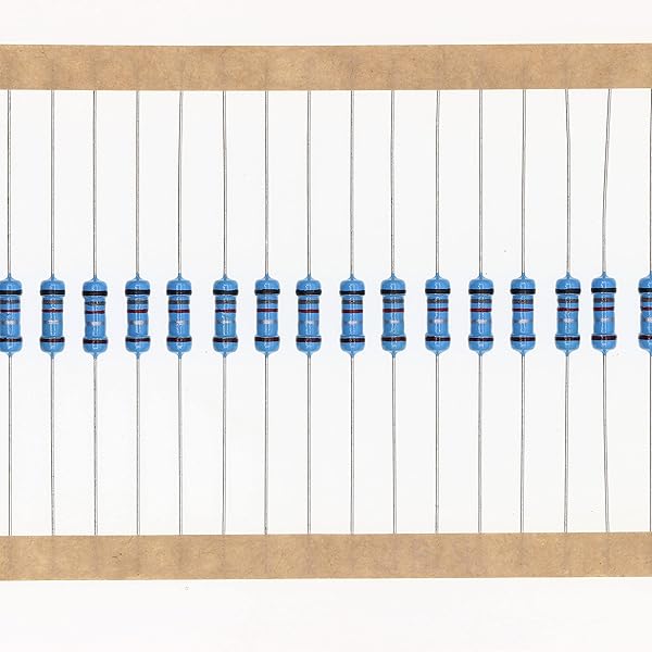 HUABAN 100 Pieces 0.5 Watts 1 2W 0R82 0.82 Ohm 1% Metal Film Resistor