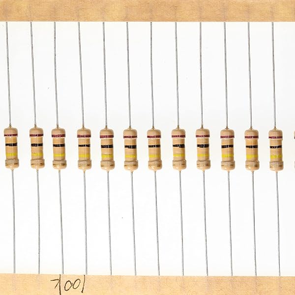 HUABAN 100 Pieces 0.5 Watts 1 2W 100K Ohm 5% Carbon Film Resistor